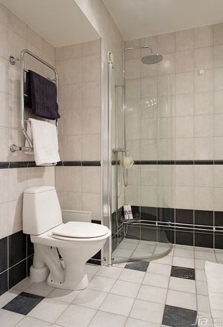 北欧风格公寓富裕型卫生间海外家居