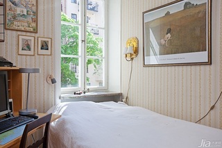 北欧风格公寓富裕型卧室床海外家居