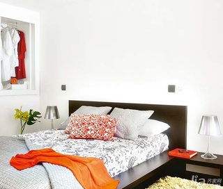 简约风格小户型富裕型60平米卧室床海外家居