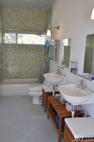欧式风格别墅富裕型卫生间洗手台海外家居
