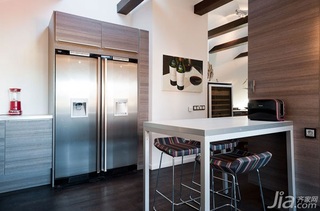 混搭风格公寓富裕型110平米厨房吧台吧台椅海外家居