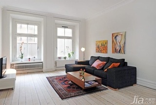 北欧风格一居室经济型客厅沙发背景墙沙发海外家居