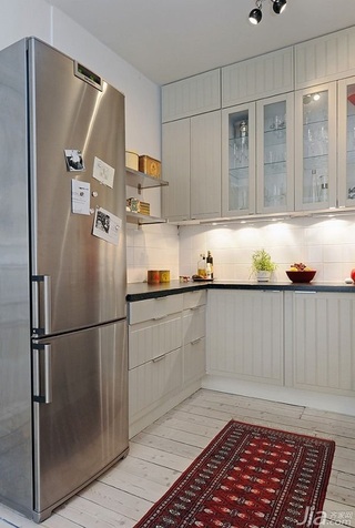 北欧风格一居室白色经济型厨房橱柜海外家居