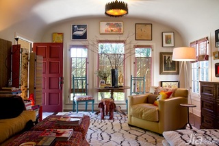 混搭风格别墅富裕型客厅照片墙沙发海外家居
