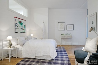混搭风格公寓富裕型120平米卧室床海外家居