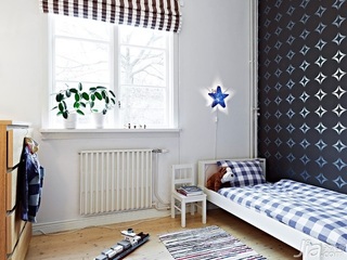欧式风格公寓富裕型60平米卧室儿童床海外家居