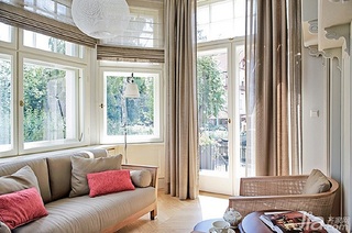 欧式风格公寓富裕型客厅窗帘海外家居