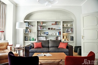 欧式风格公寓富裕型沙发背景墙沙发海外家居