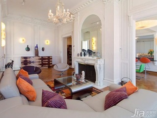 混搭风格公寓富裕型140平米以上客厅背景墙茶几海外家居