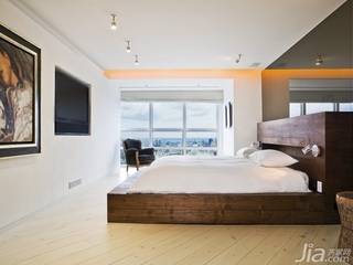 混搭风格公寓富裕型130平米卧室床海外家居