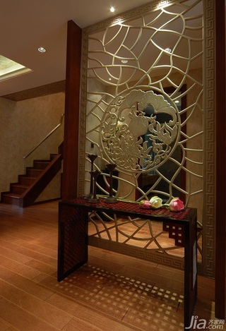 东南亚风格别墅富裕型玄关楼梯效果图