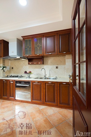 新古典风格公寓实用富裕型130平米厨房橱柜订做