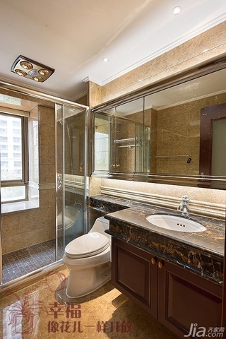 新古典风格公寓富裕型130平米卫生间洗手台图片