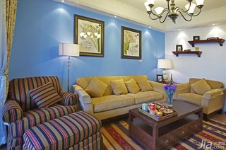 混搭风格公寓富裕型130平米客厅沙发效果图