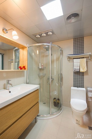 宜家风格二居室富裕型70平米卫生间吊顶洗手台效果图