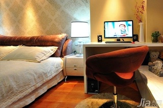 简约风格公寓富裕型70平米卧室卧室背景墙床头柜效果图