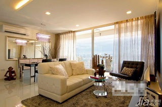 简约风格公寓富裕型100平米客厅吊顶沙发效果图
