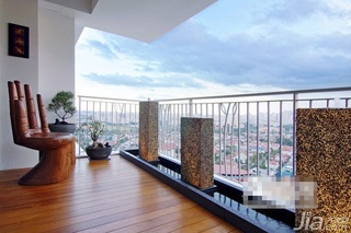 简约风格公寓富裕型100平米阳台装修效果图