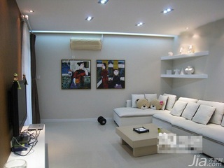 东南亚风格一居室富裕型60平米客厅吊顶沙发效果图