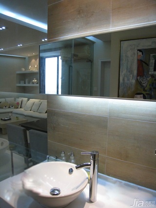 东南亚风格一居室富裕型60平米卫生间洗手台效果图