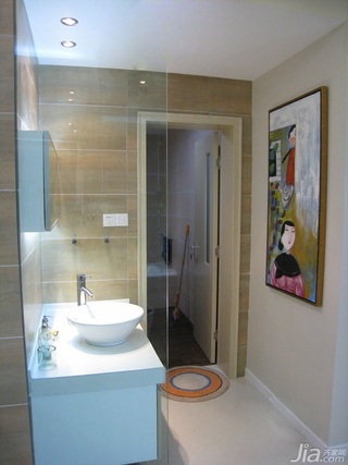 东南亚风格一居室富裕型60平米洗手台图片