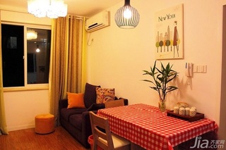 简约风格公寓经济型50平米客厅餐桌图片