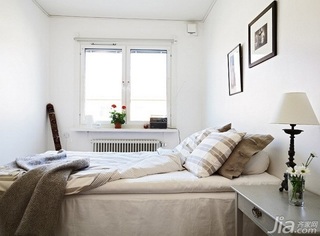 简约风格小户型经济型卧室卧室背景墙床图片