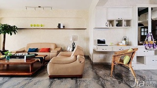 混搭风格三居室富裕型110平米客厅沙发效果图