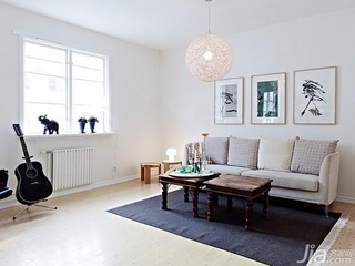 混搭风格二居室经济型客厅沙发背景墙沙发图片