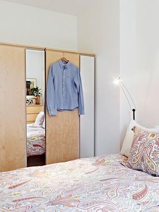 混搭风格二居室经济型卧室床图片