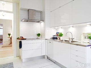 欧式风格一居室富裕型50平米厨房橱柜定制