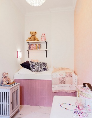 欧式风格一居室富裕型50平米卧室装潢