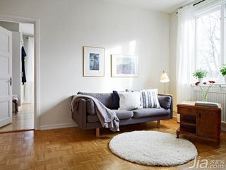 田园风格公寓富裕型客厅沙发背景墙沙发效果图