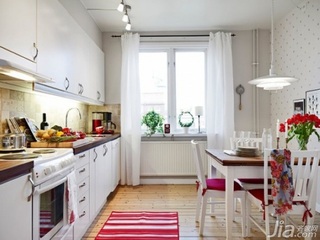 田园风格公寓富裕型厨房灯具图片