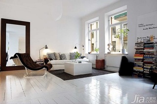 北欧风格一居室5-10万80平米客厅沙发效果图