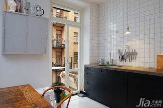 北欧风格一居室5-10万80平米厨房橱柜定制