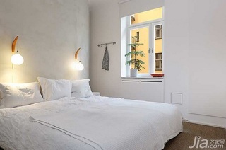 北欧风格一居室5-10万80平米卧室床图片