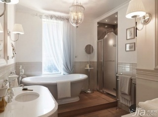 欧式风格二居室富裕型卫生间洗手台效果图