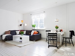 简约风格二居室富裕型60平米客厅沙发图片