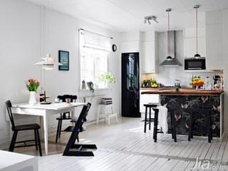 简约风格二居室富裕型60平米厨房吧台灯具图片