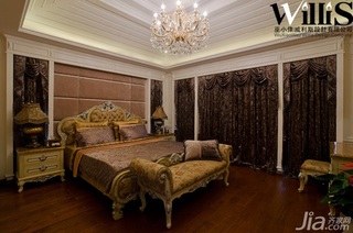 欧式风格别墅豪华型140平米以上卧室窗帘图片
