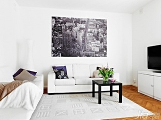 欧式风格复式5-10万110平米客厅沙发背景墙沙发效果图