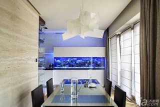 新古典风格公寓富裕型餐厅灯具效果图