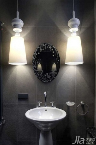 新古典风格公寓富裕型卫生间洗手台图片