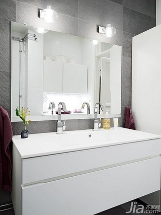 欧式风格公寓5-10万100平米卫生间洗手台图片