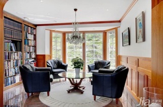 简约风格别墅富裕型140平米以上书房沙发效果图