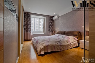 巫小伟简约风格复式富裕型140平米以上卧室卧室背景墙床效果图