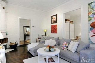 欧式风格三居室富裕型100平米客厅沙发背景墙沙发效果图
