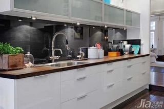 欧式风格三居室富裕型100平米厨房橱柜定制