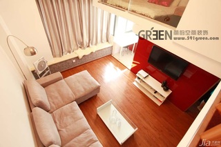 loft风格小户型经济型40平米客厅沙发图片